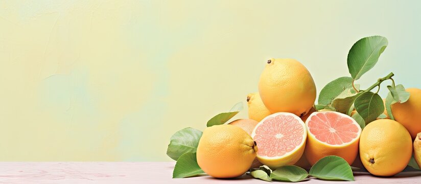 Thai fruit lambutan isolated on a isolated pastel background Copy space