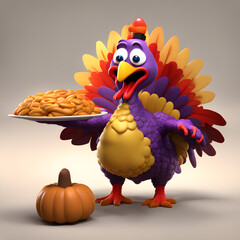 thanksgiving monster turkey cute pie