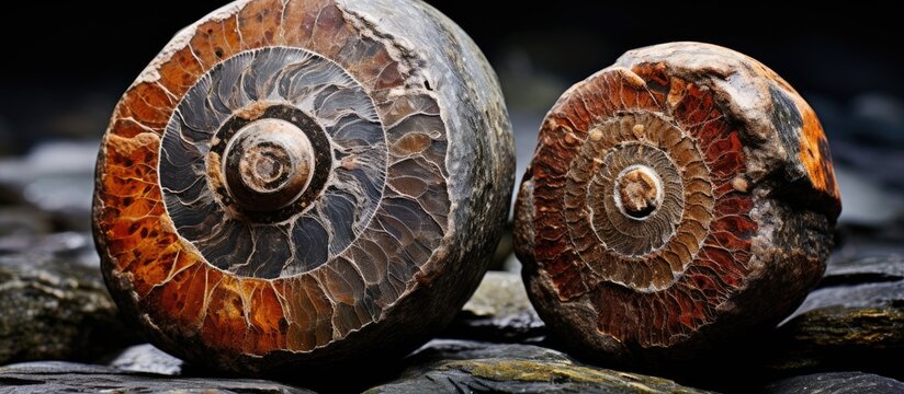 Ammonite fossils discovered near Northern Ireland s Atlantic shores include Promicroceras and Asteroceras With copyspace for text
