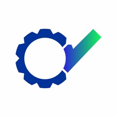 mechanic logo or icon and checklist