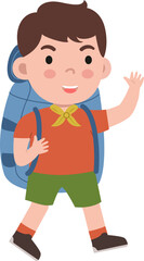 Cute Kids Adventure Illustration