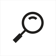 Magnifying glass symbol isolated vector on white background