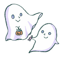 ハロウィーンのおばけたち