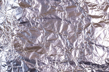 Foil crumpled paper texture background