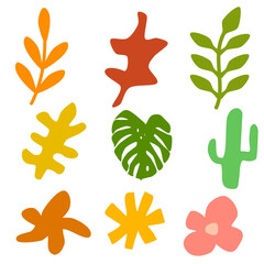 abstract nature art shapes collection