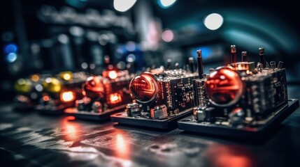 Revamping the Core: Exploring the Inner Workings of Computer Circuitry and Advanced Hardware Equipment, generative AI - obrazy, fototapety, plakaty