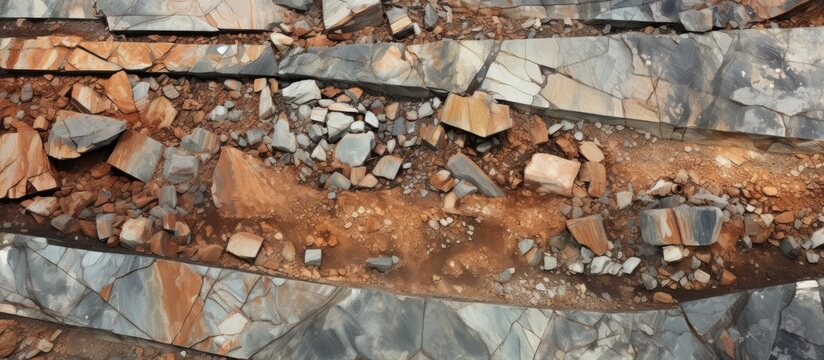 Botswana s diamond mine features vibrating washers extracting diamonds from kimberlite via grid crushers With copyspace for text