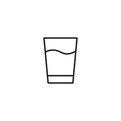 glass icon vector