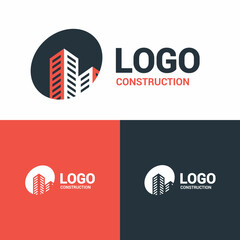 best construction logo vector, simple logo
