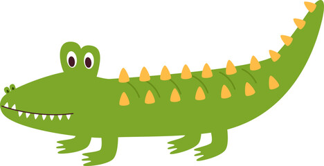 Crocodile Hand Drawn Illustration