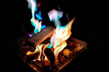 Fototapeta premium Camp Fire Camping