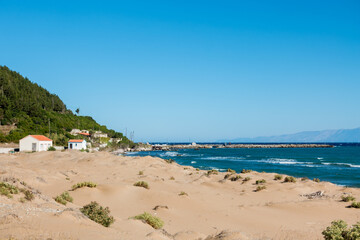The beautiful coastline in Mathraki, one of the Diapontia islands northwest of Corfu, Greece