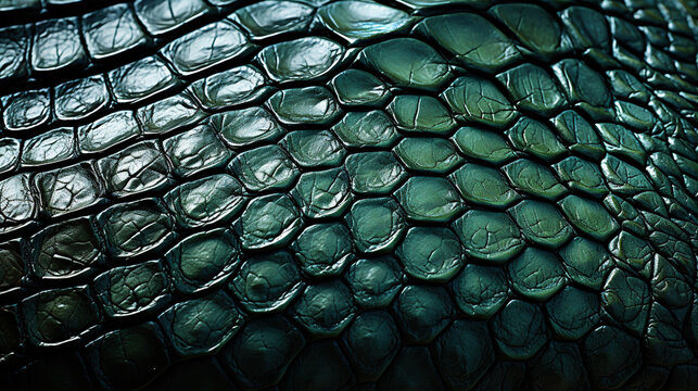 The Detailed Texture of a Reptile Skin Background