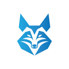 wolf head logo design