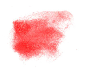 Watercolour Grunge Brush Stroke. Royalty high-quality free stock image of red watercolor overlay on...