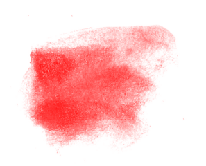 Watercolour Grunge Brush Stroke. Royalty high-quality free stock image of red watercolor overlay on transparent  background with a pronounced texture for decorating design. Artistic hand paint