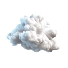 A white cloud isolated on white. PNG for compositing.