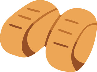 Japanese omelet icon illustration