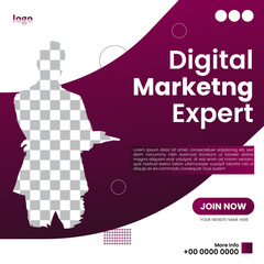 Set of Editable minimal social media post 
