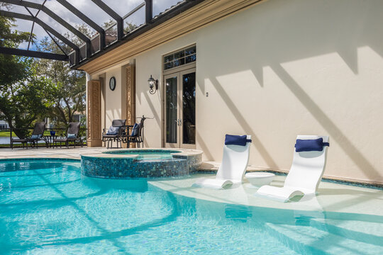 luxury home and pool