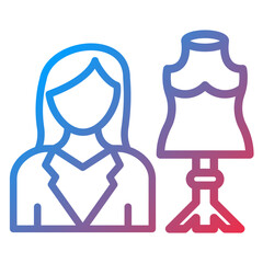 Vector Design Fashion Designer Icon Style