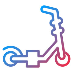 Vector Design Kick Scooter Icon Style