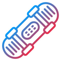 Vector Design Skateboard Icon Style