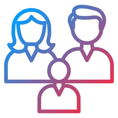 Vector Design Customer Family Icon Style