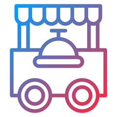 Vector Design Food Cart Icon Style