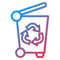 Vector Design Trash Can Icon Style