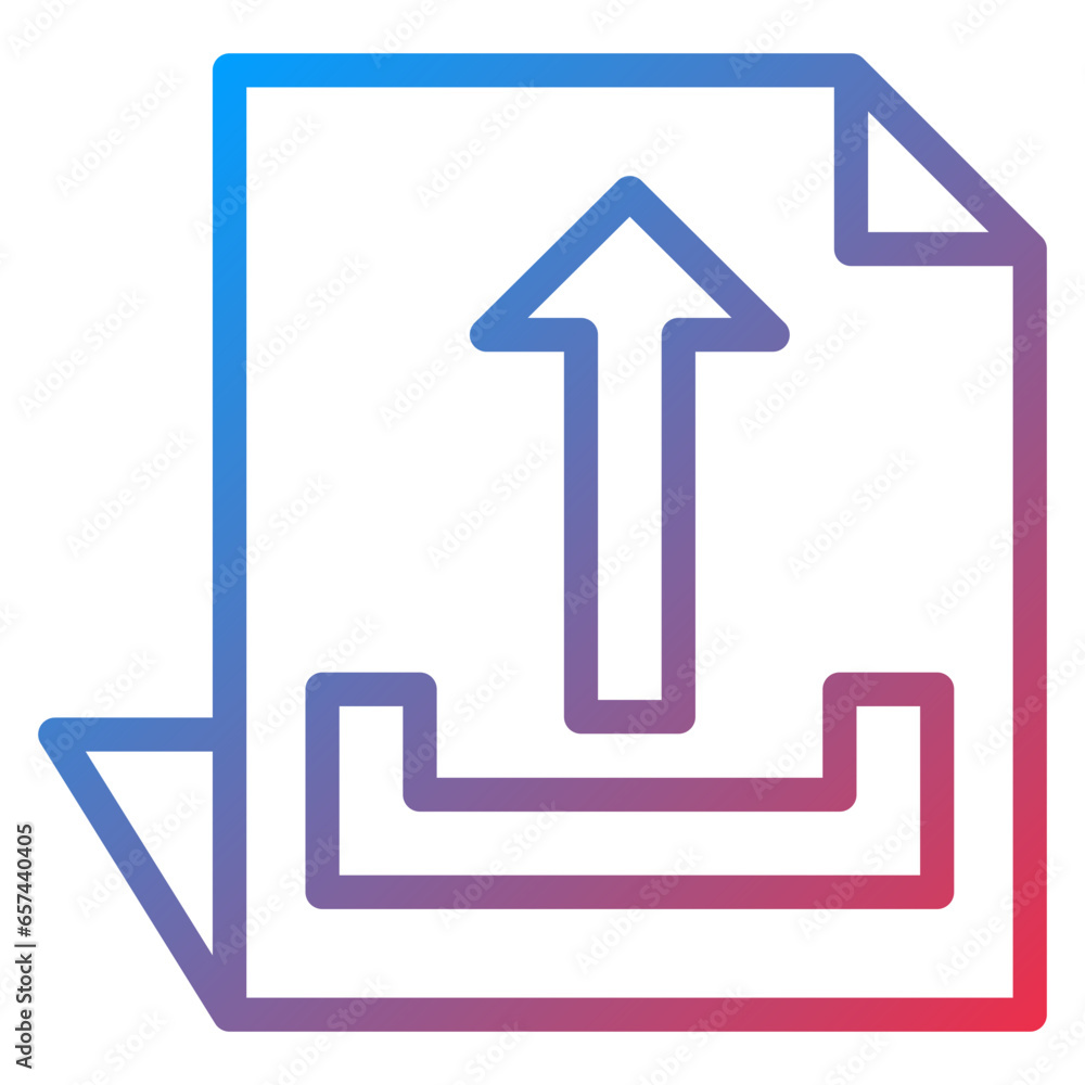 Poster vector design upload file icon style