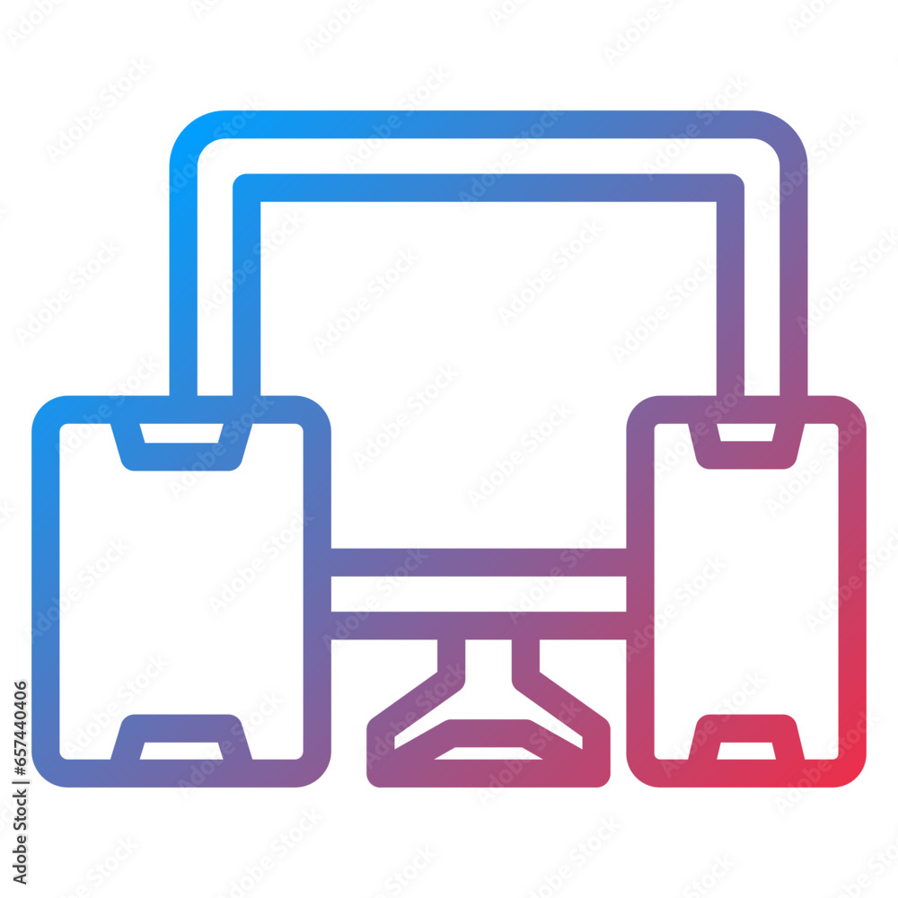 Poster vector design responsive design icon style