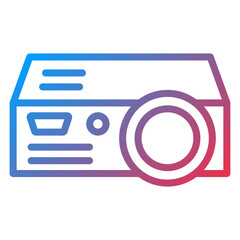 Vector Design Projector Icon Style
