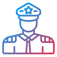 Vector Design Captain Icon Style