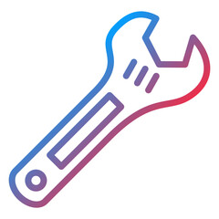 Vector Design Wrench Icon Style