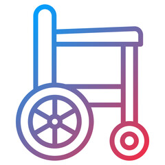 Vector Design Wheelchair Icon Style