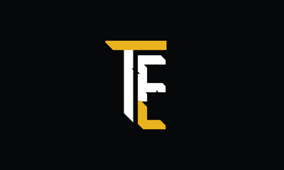 TE Initial letter logo design