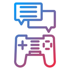 Vector Design Game Chat Icon Style