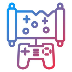 Vector Design Game Map Icon Style