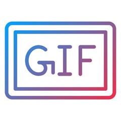 Vector Design GIFs Icon Style
