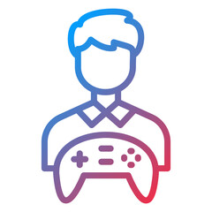 Vector Design Game Designer Male Icon Style