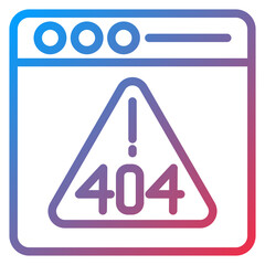 Vector Design Error 404 Icon Style