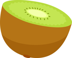 Slice of Kiwi Illustration