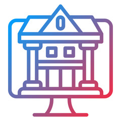 Vector Design Internet Banking Icon Style