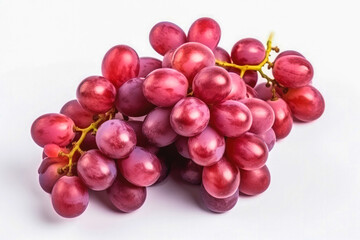 Fototapeta premium Grapes fresh healthy fruit on white plain background. Isolated on solid background.