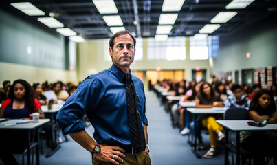 Law & Learning: An Inspiring Portrait of a Criminal Justice Teacher - obrazy, fototapety, plakaty