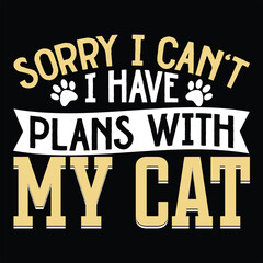 Naklejka na ściany i meble Cat t-shirt design, Cat typography, Cat related quotes elements 