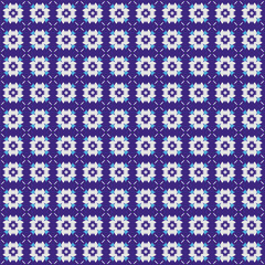 Minimalist Sky Pattern on Blue Textile Background