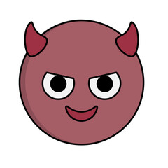 Cute Emoji Collection Illustration Set - Devil