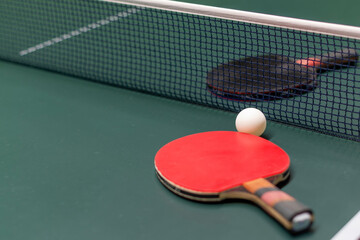 ping pong racket  table racket and ball